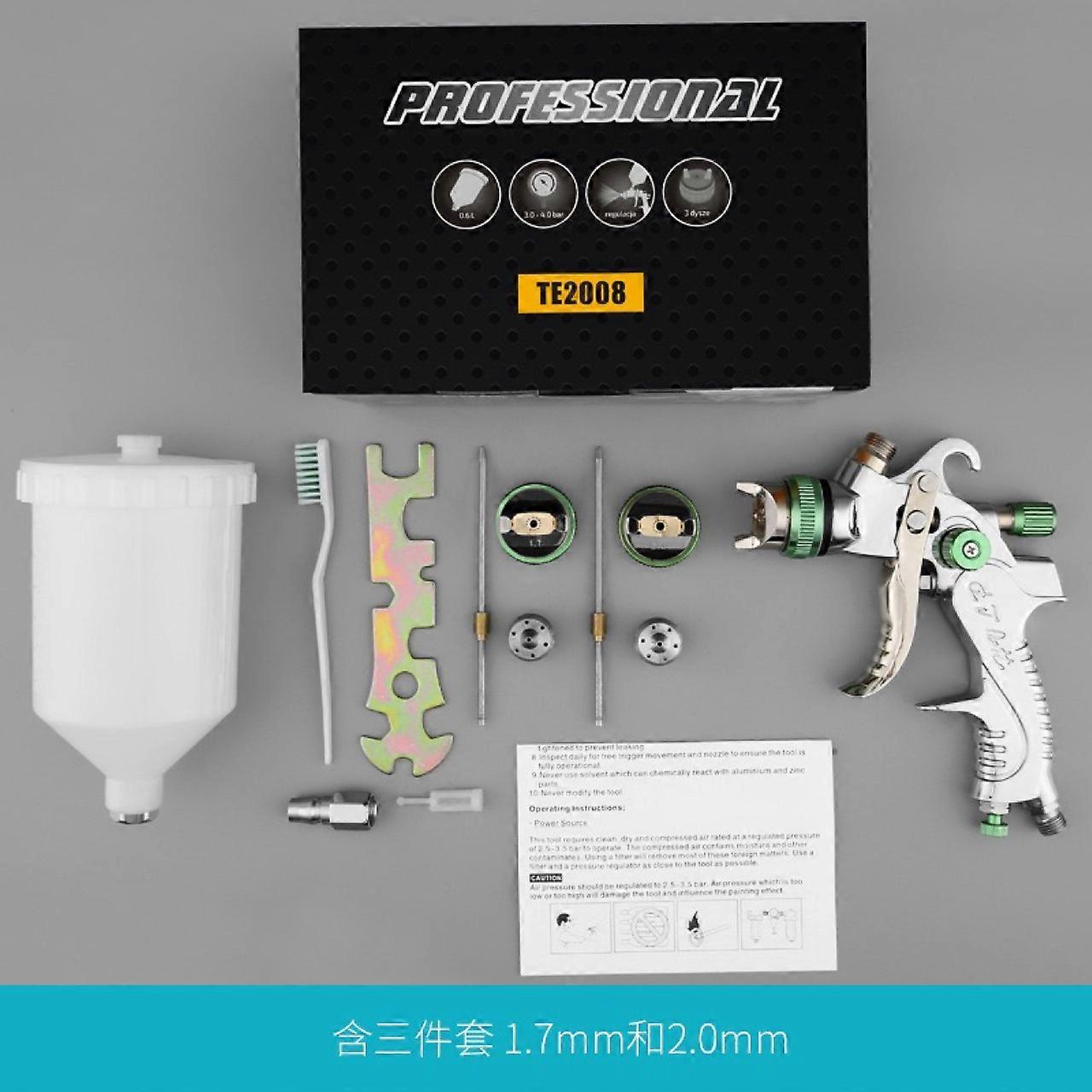 HVLP canned automotive paint spray gun high atomisation furniture 1.4/1.7/2.0 spray gun