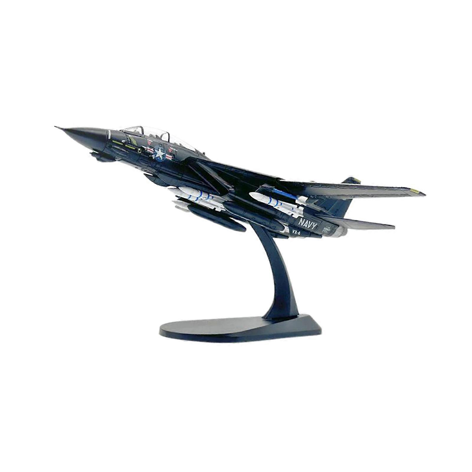 1:100 F14A Diecast Fighter Model with Display Stand for Home TV Cabinet Cafe