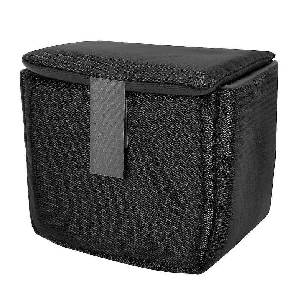 Durable Waterproof Camera Lens Insert Bag Shockproof Padded Case with Hook & Loop Black