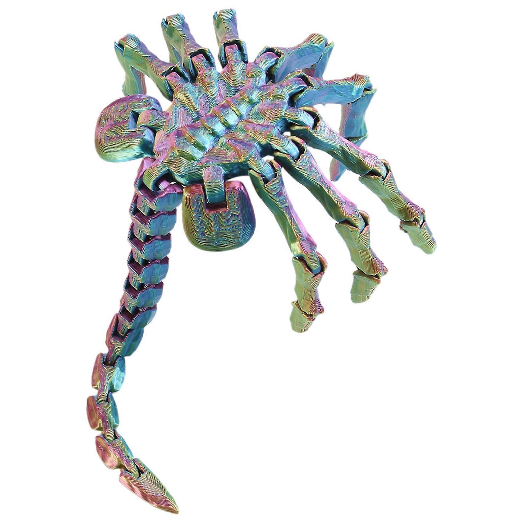 Facehugger Model Fully Articulated Movie Prop Collectible Figurine Sci-Fi Horror Decor Multicolor