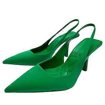 Women's Pointed Toe Heels Sandals Party Ankle Strap Slingback