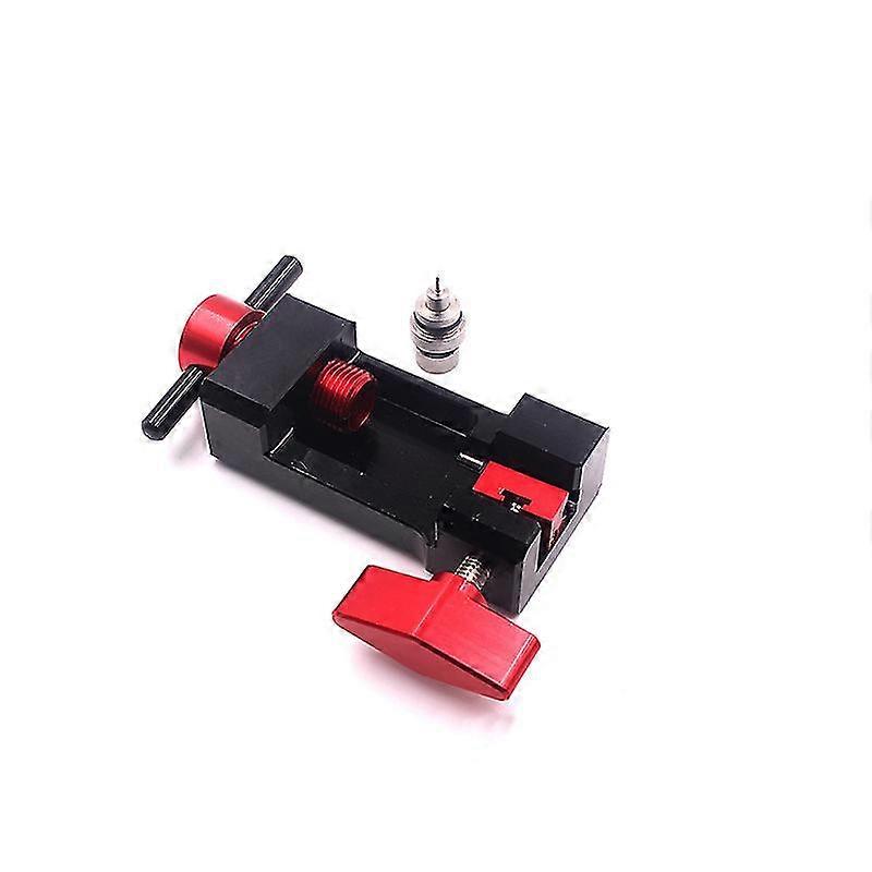 Fahrrad Hydraulikschlauch Fitting Insert Tool, verbesserte Nadel Treiber Insertion Tool, mit hydraulischen Bremsschlauchschneider (1pcs, schwarz + rot)
