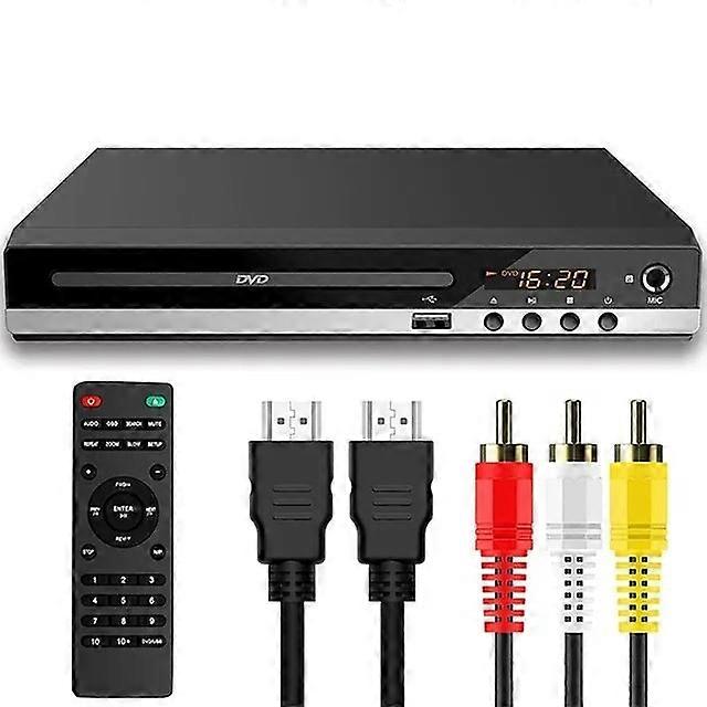 Home Dvd Player Vcd Cd Disc Media Players Digital Multimedia With Av Output Remote Control Usb Mic Hd 1080p Playe-r Box For Ktv