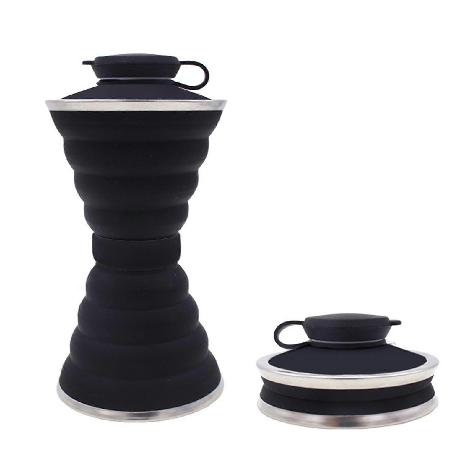 500ML Foldable Silicone Water Bottle Cup Portable Large Capacity Travel Mug
