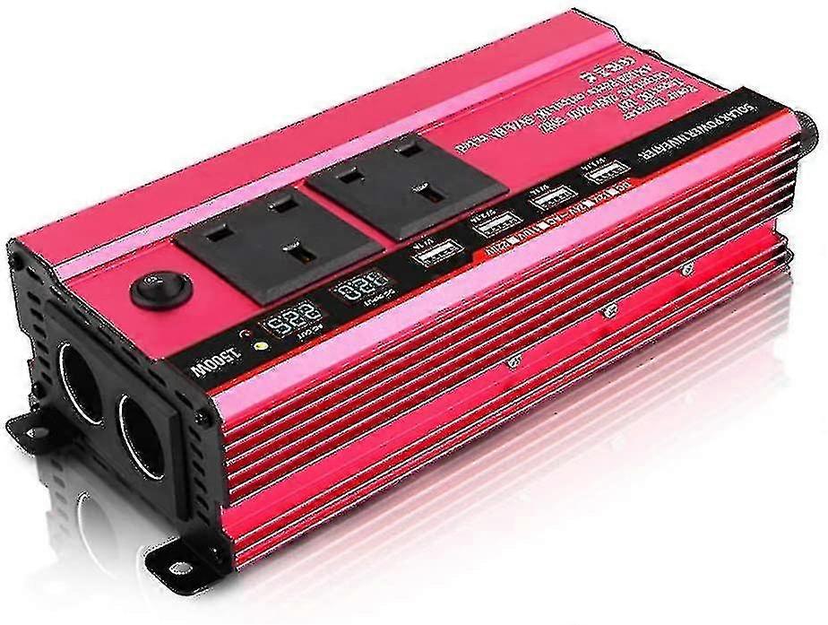 1500W Vehicle mounted inverter 12V to 220V 4USB