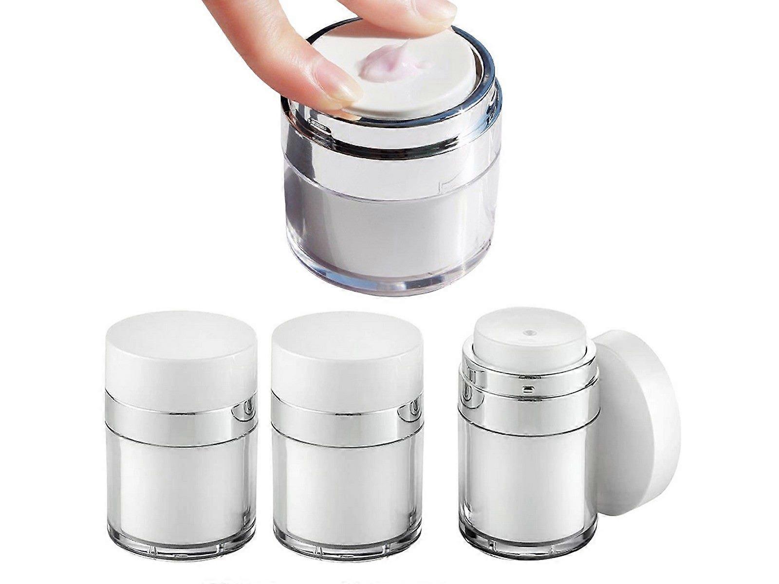 4PCS Travel Empty Cosmetic Container Jar Refillable Pump Press Makeup Container