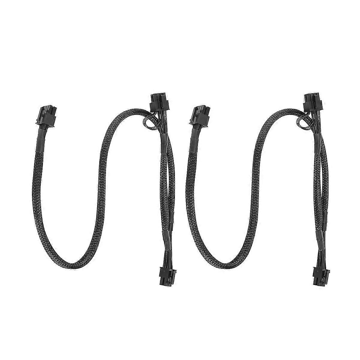 2Pcs PSU 8Pin to Dual 8Pin(6+2) Pin PCIe Modular Power Supply Cable for Supernova G2 G3 P2 T2 GS 65