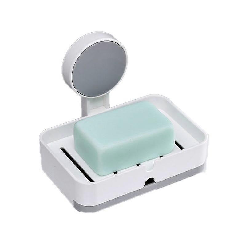 ZK-Soap Dish 1 Pack DIY Strong Vacuum Suction Cup Sponge Holder