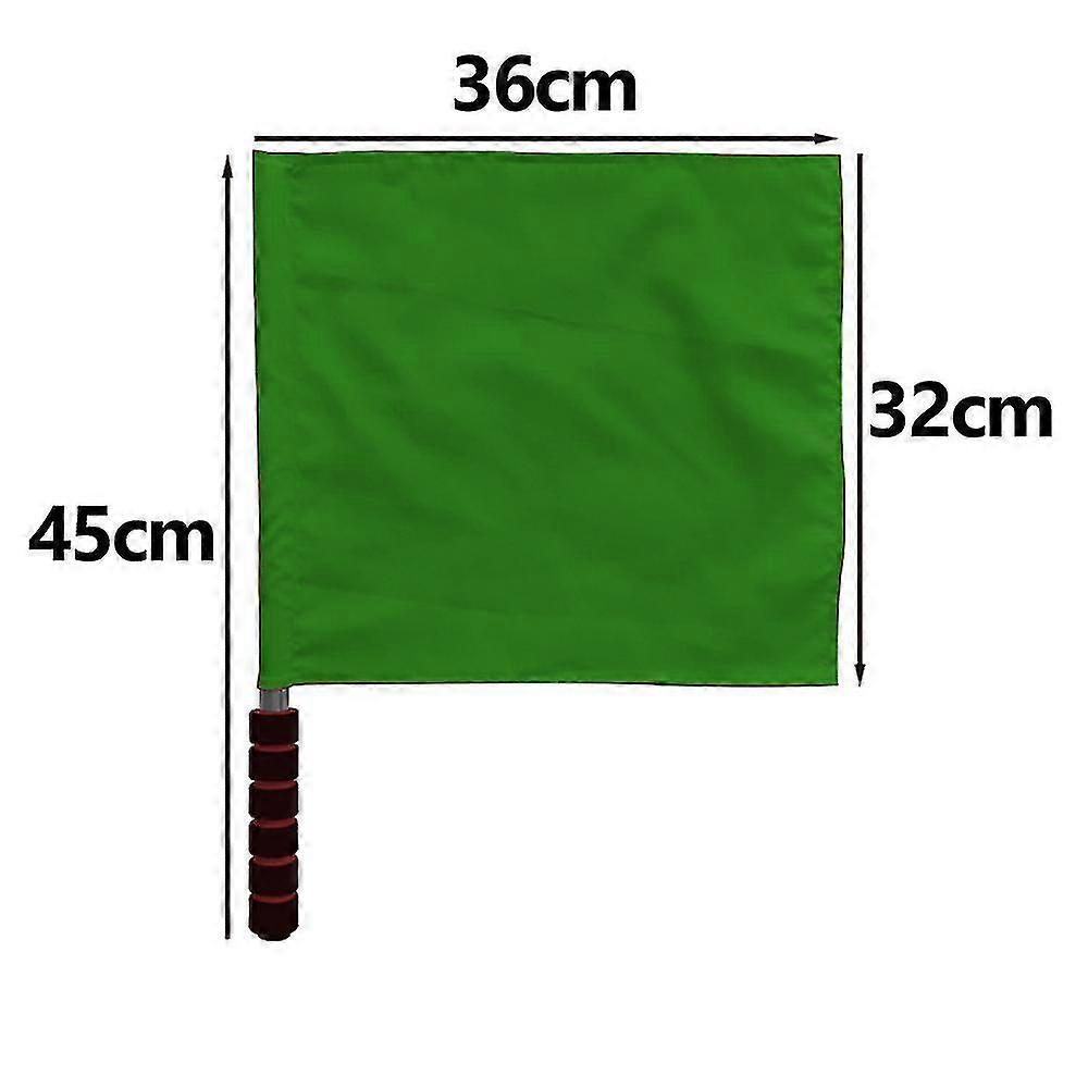 Referee Flag Stainless Steel Command Hand Flag Red Signal Flag Sponge Handle Special Patrol Performance (Ruipei)