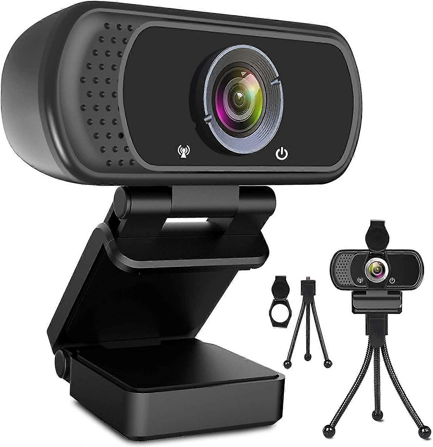 Webcam Hd 1080p Web Camera, Usb Pc Computer Webcam With Acsergery Microphone, Laptop Gift