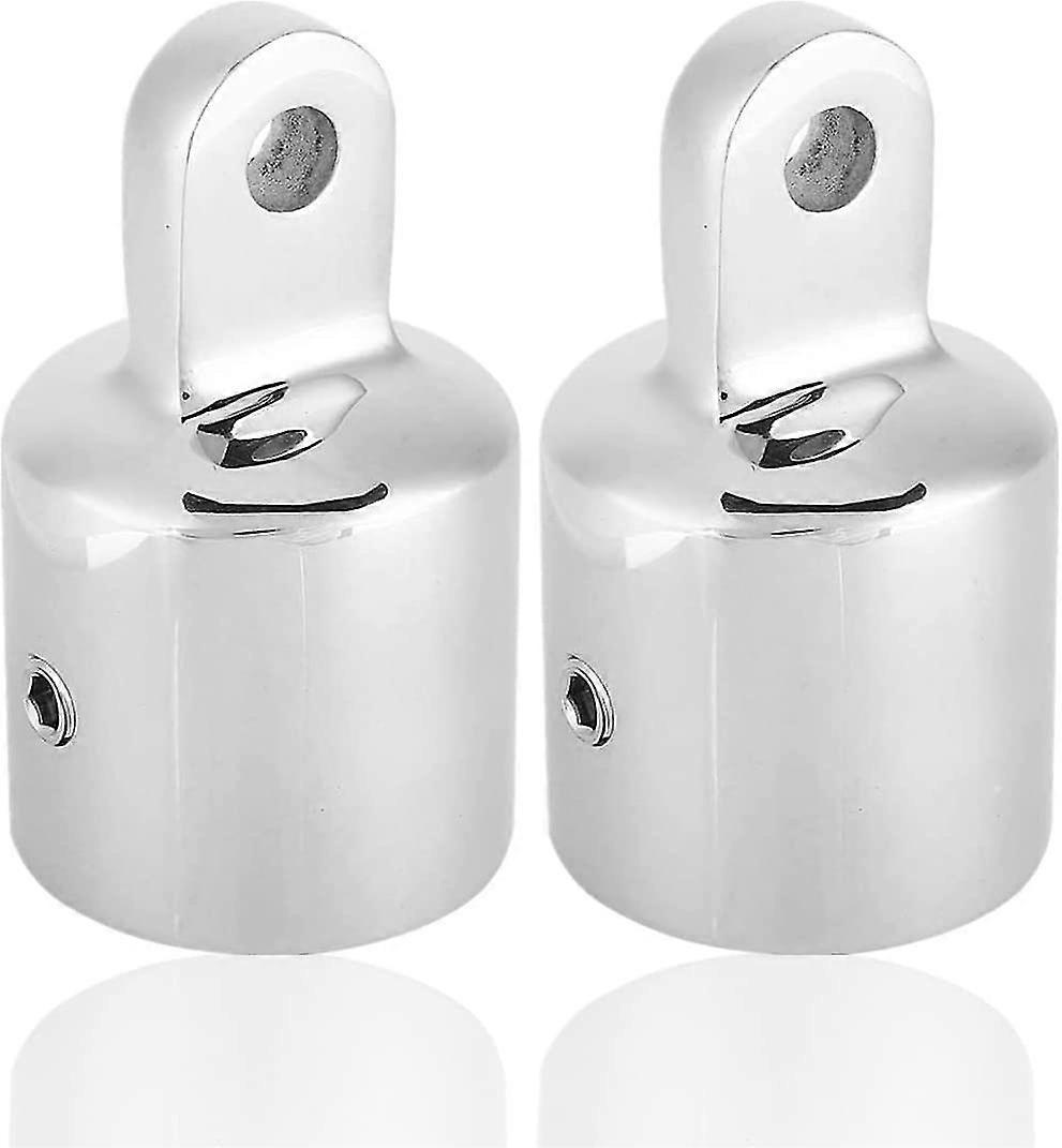 2pcs Eye End For Marine Boat Bimini Top Yacht Awning Connecting Cap Fitting Deck Hardware 7/8"