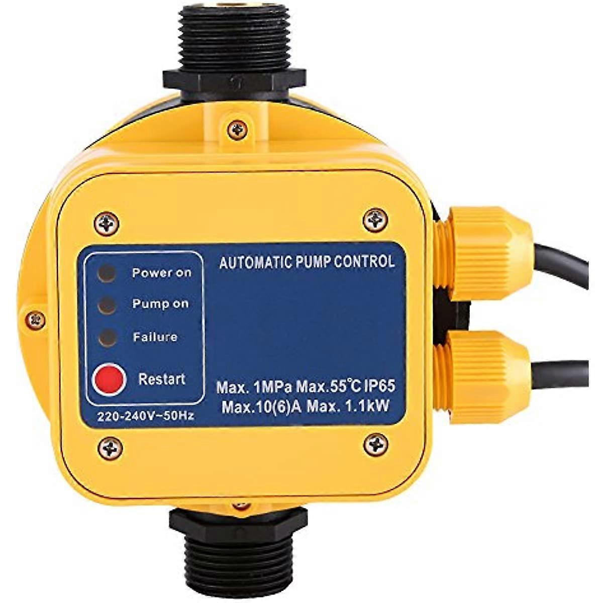 IP65 220V Automatic Water Pump Pressure Switch Electronic Pressure Controller with Gauge Home Accessory