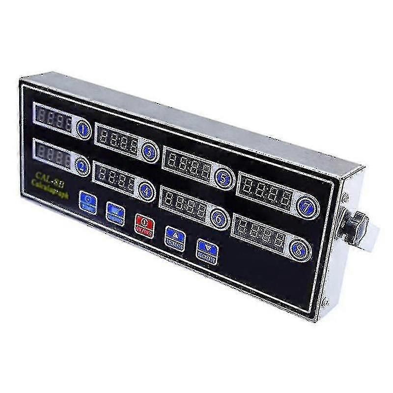 Commercial 8 Channels Digital Kitchen Timer, Stainless Steel Calculagraph Timer With Alarm , Clock