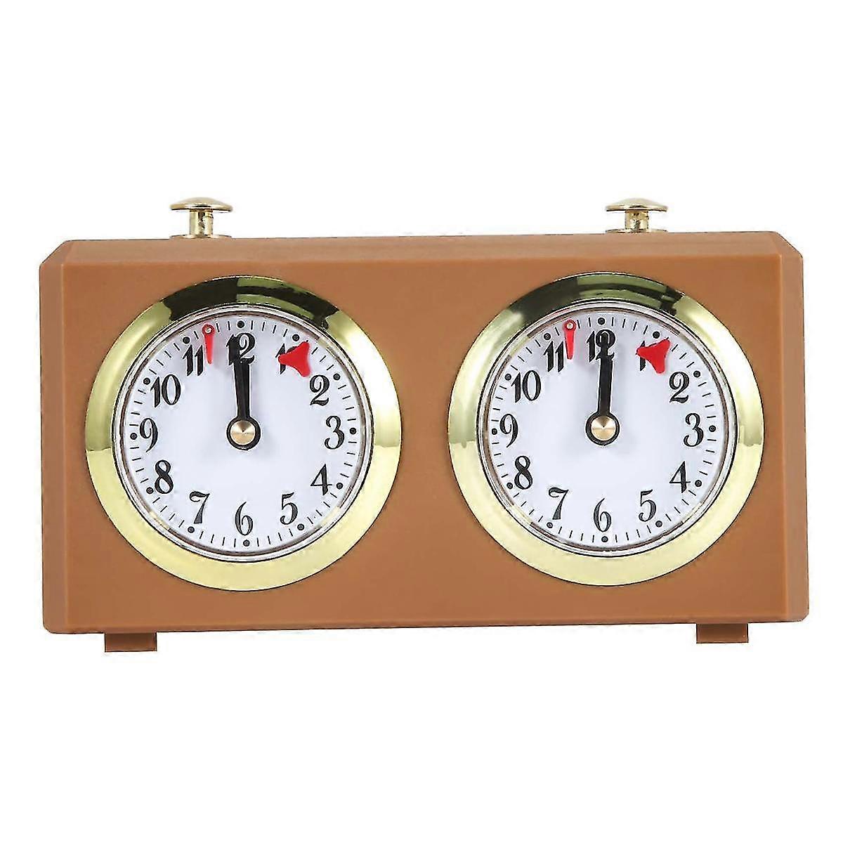 Orologio Scacchistico Meccanico Analogico compatibile con Scacchi Timer Orologio Orologi Nessuna Batteria Necessaria