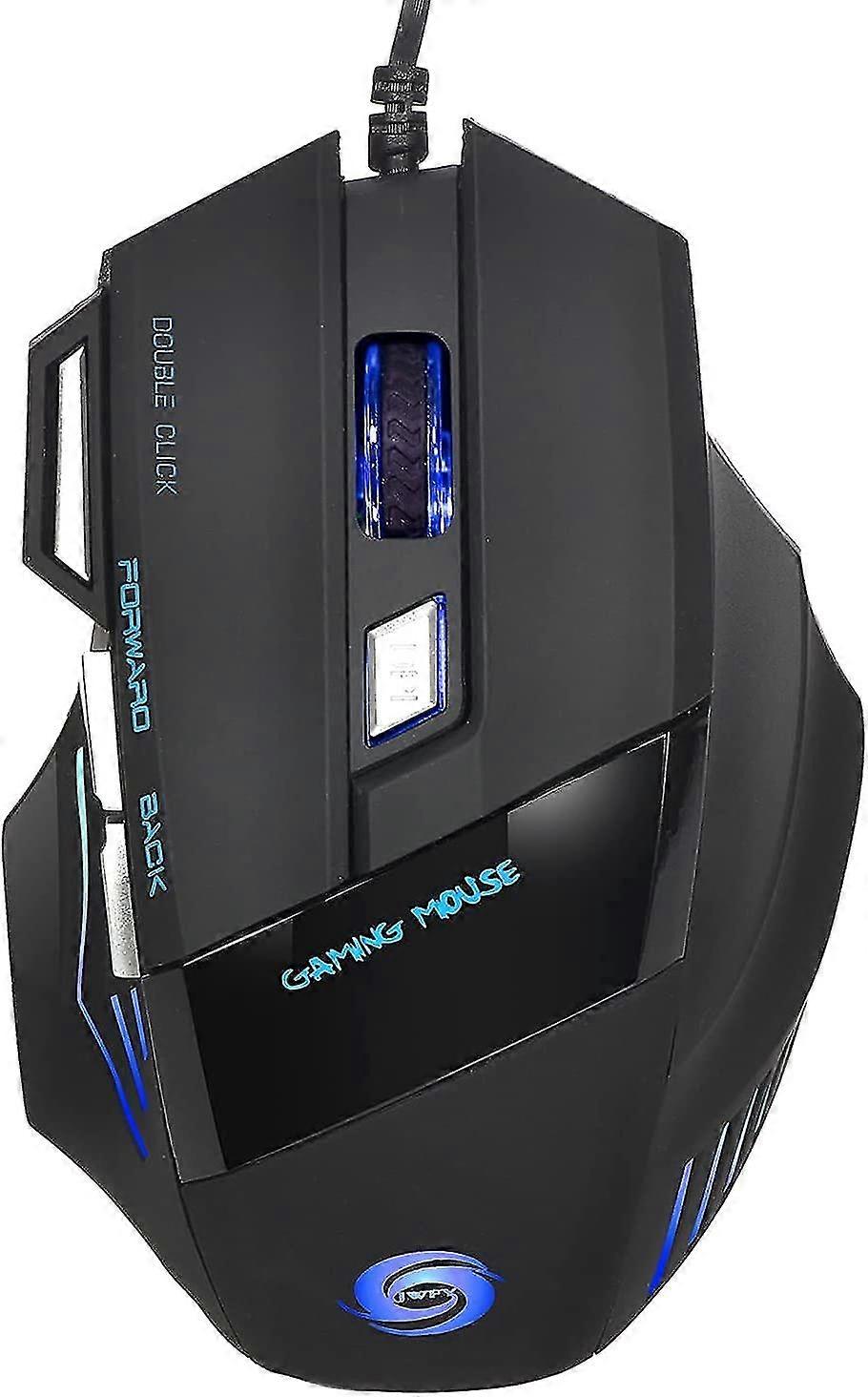 Wired Gaming Mouse 5500dpi 7-key Desktop Computer Notebook Gaming Mouse Color Changing Light Effect Usb Interface Mouse