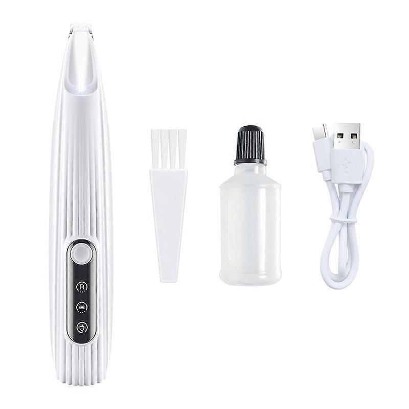 Pet Micro Precision Trimmer with LED Light, Low Noise Cordless Dog Paw Trimmer, Rechargeable Cat/Dog Clippers for Grooming