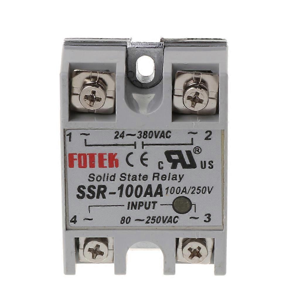 24V-380V SSR-100AA 100A AC-AC Solid State Relay Module Temperature Controller