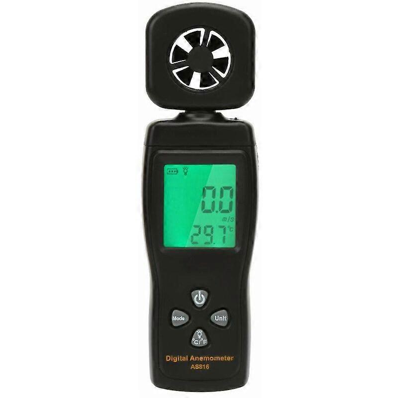 Wind Speed Air Flow Meter,AS816 0.3-30m/s Mini Digital Anemometer