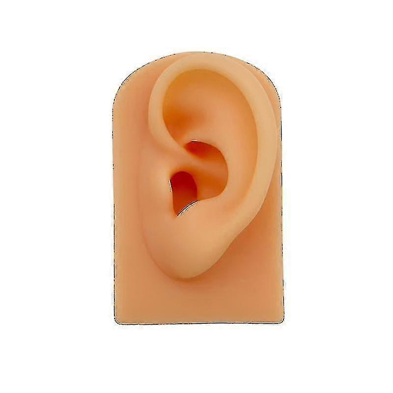 Soft Silicone Simulation Human Ear Model Ear Acupuncture Stud Earphone Model Fgao
