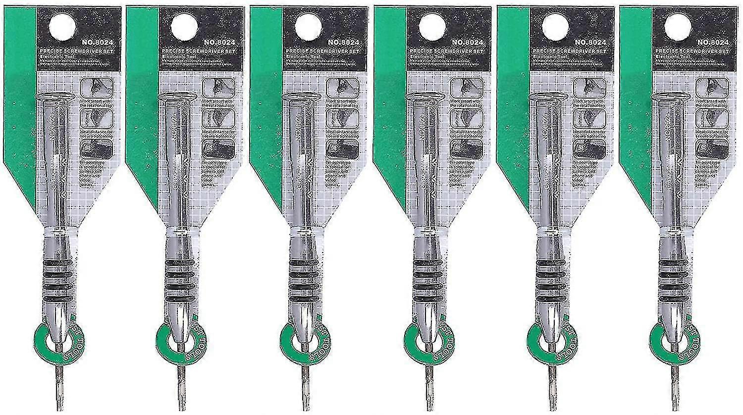 Star Screwdriver, Electronics Repair Tool, Rubber Handle (t9), Screwdriver 6 Pcs