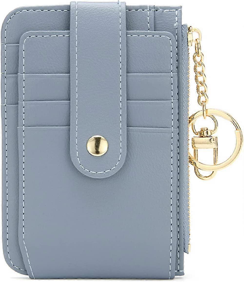 Women's Credit Card Case, Leather, Blue