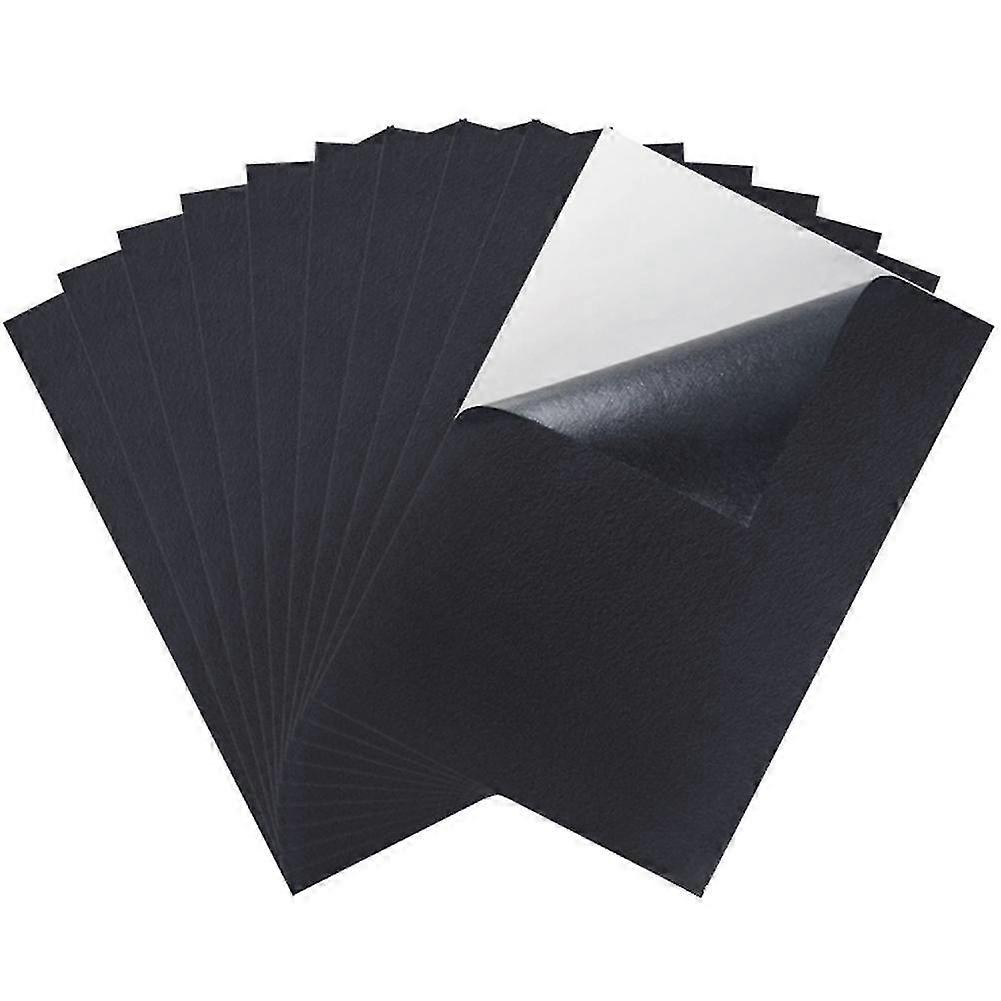 Black Adhesive Back Felt Sheets Fabric Back Sheets -adhesive Durable And Water Resistant, 10 Pcs