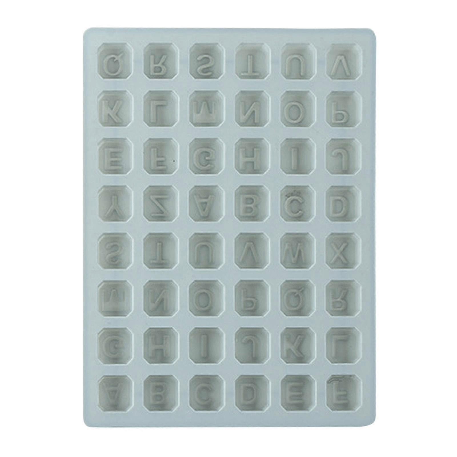 Silicone Classic Collection Molds Chocolate Candy Jelly Letters Alphabet Trays