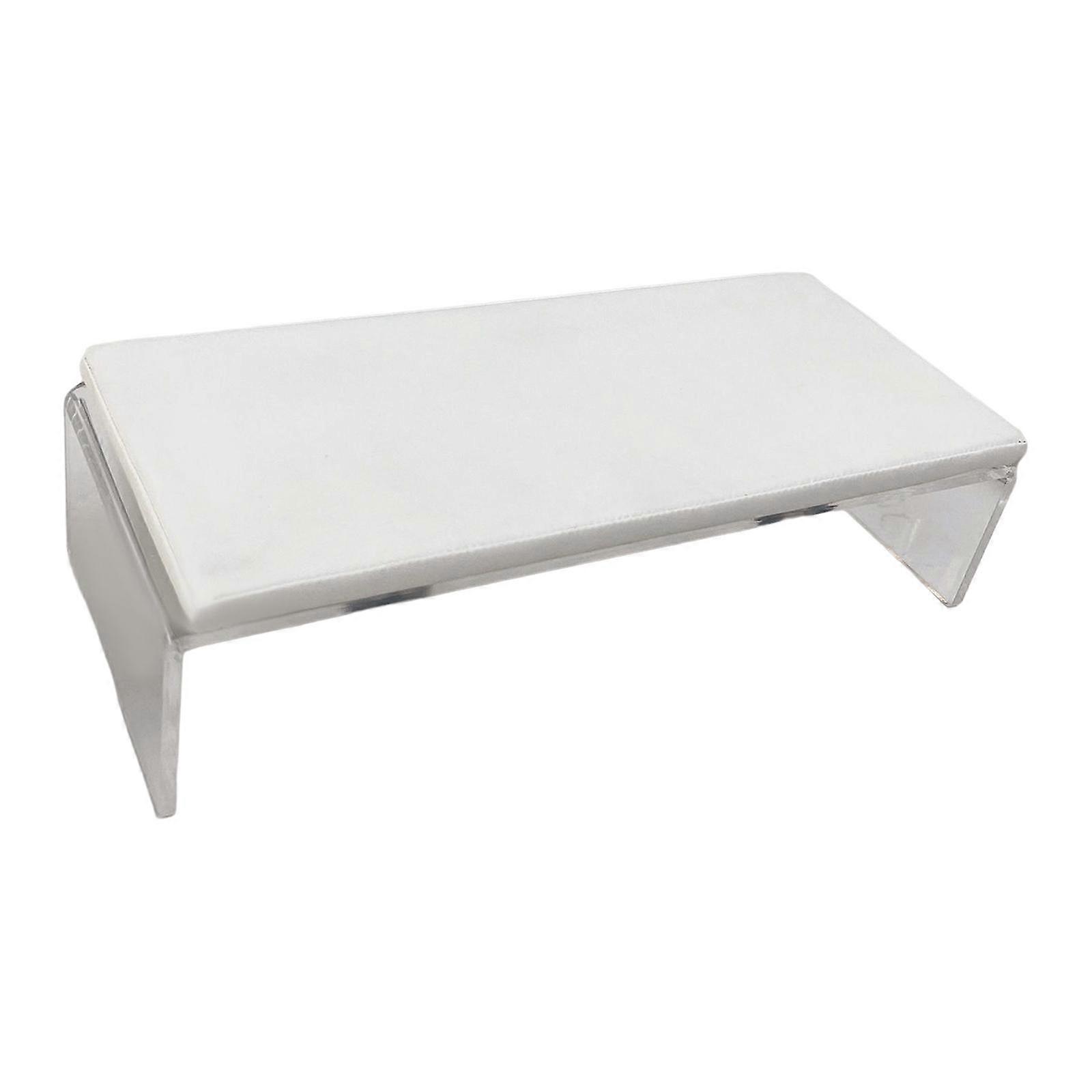 Nail Art Hand Rest Cushion PU Acrylic Good Elasticity Widely Use White