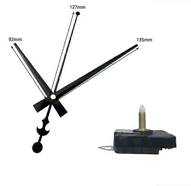 Redkid 100 ensembles de grand mouvement d’horloge haute longueur de 28 mm pour horloge murale à quar