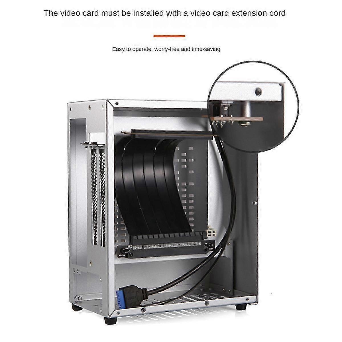 A07 Mini ITX datamaskinkabinettkabinett HTPC-vertskabinett USB3.0 ITX-kabinett for personlig datamaskin