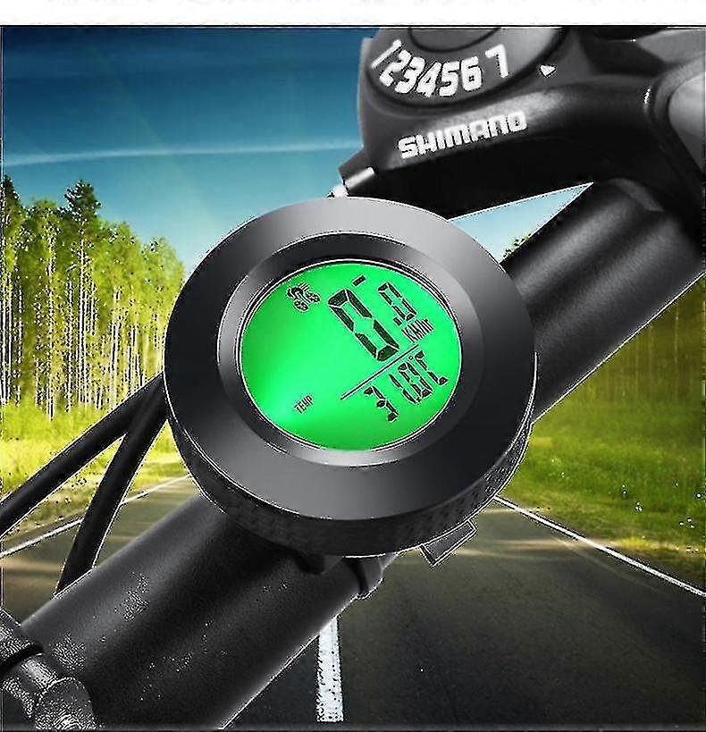 Wireless Bike Computer, Waterproof Wireless Bike Computer, Speedometer With 3-color Backlight, Lcd Odometeryouxiu