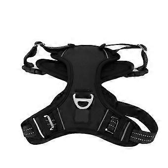 Pet Sports Harness Adjustable Reflective Breathable Explosion Proof with Handle for Medium Large Dog