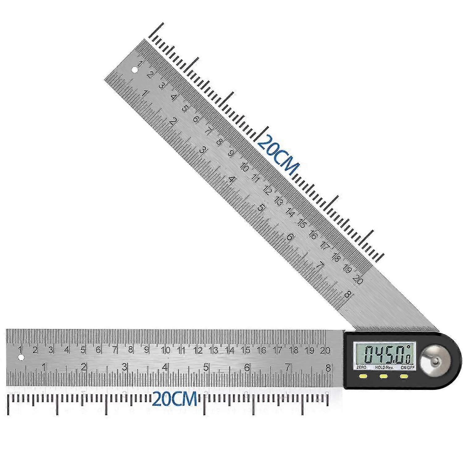 Protractor Digital Angle Ruler With Lcd Display, Stainless Steel Angle Measurement, Angle Display For Woodwork