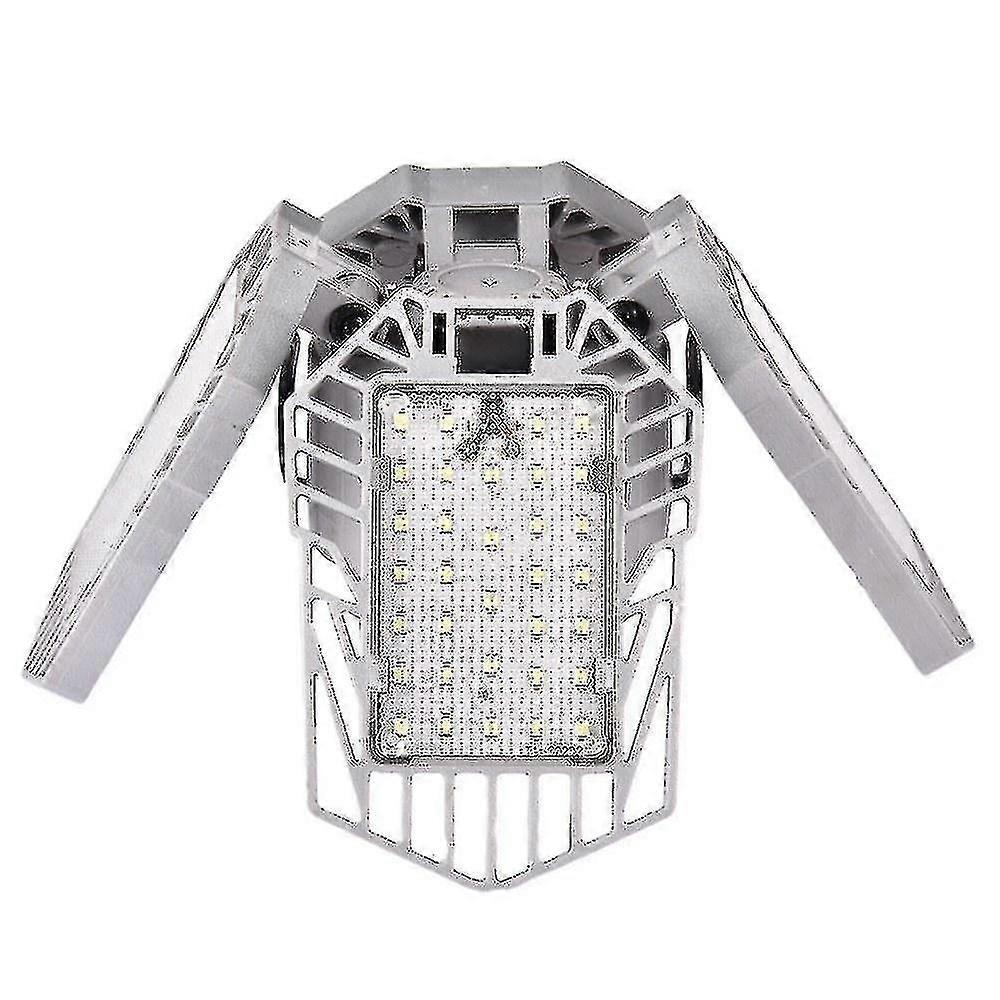 Led Garage Light Foldable Deformable Ceiling Lamp With 4 Adjustable Panels 60W