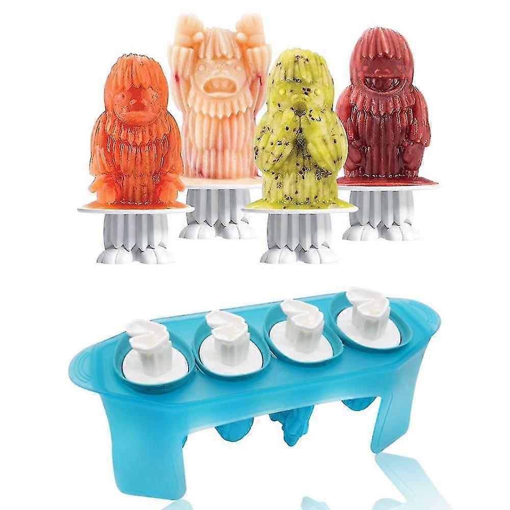 Ice Molds, Flexible Silicone, Easily-removable, Dishwasher Safe, Popsicle Makers With Sticks