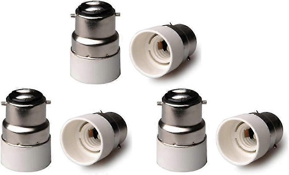 Set Of 6 Socket Adapters B22 To E12 Base B22 To E12 Es