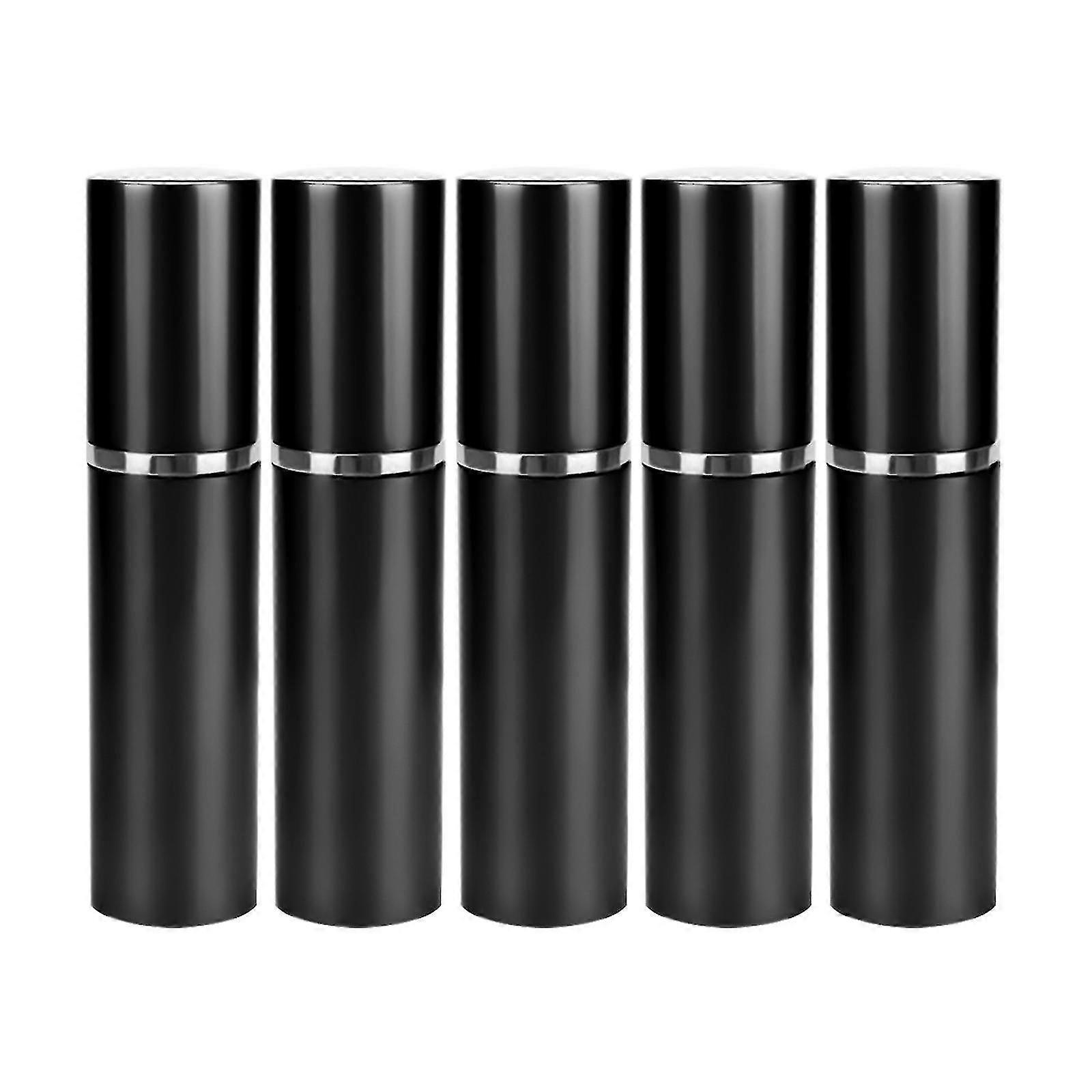 5pcs 10ml Refillable Mini Perfume Bottle - Portable Aluminum Atomizer Spray Bottle