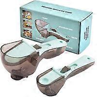 Measuring Spoon Sets, Adjustable Measuring Cups and Spoons, Plastic Measuring Spoons Kitchen Measuring Spoons, Coffee Measuring Spoon for Dry and Liqu