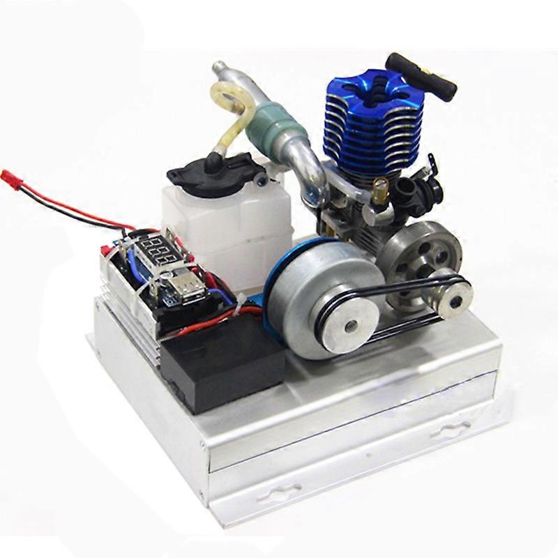 Three Phase DC Low Voltage 12V Engine Model DIY Fuel Methanol Brushless Generator Engine Science  Experimental Model