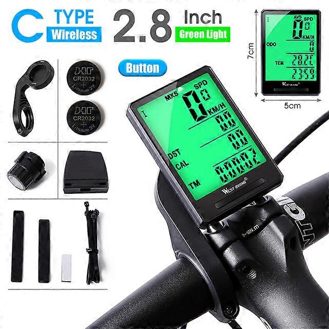 Wireless Wired Bike Computer Backlight Speedometer Odometer Rainproof Cycling Stopwatch MTB Road Bicycle Computer