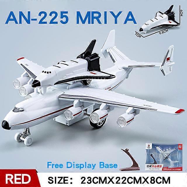 Scale 1:365 Soviet Union Antonov An-225 Mriya Transport Plane Diecast Model Metal Aircraft Collection Sound & Light Toy For Kids