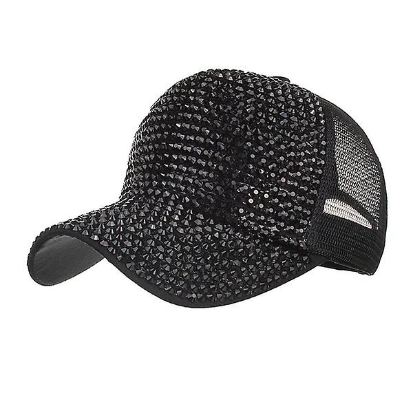 Rhinestone Hats Female Baseball Cap Bling Diamond Hat
