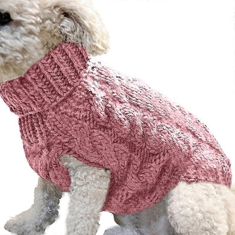 Warm Dog Cat Sweater Clothing Winter Turtleneck Knitted Pet Cat Puppy Clothes Costume For Small Dogs Cats Chihuahua Outfit Vest
