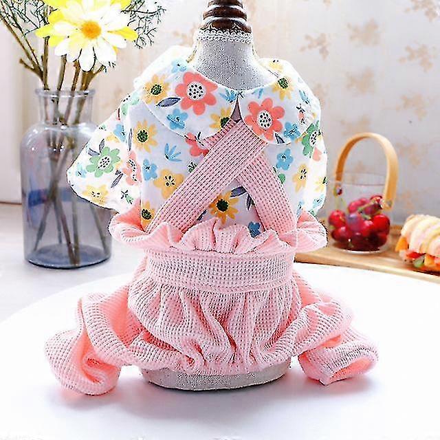 ربيع الصيف الكلب الجديد jumpsuits دمية القط الكلب الصغير أربعة أرجل rompers ملابس الحيوانات الأليفة