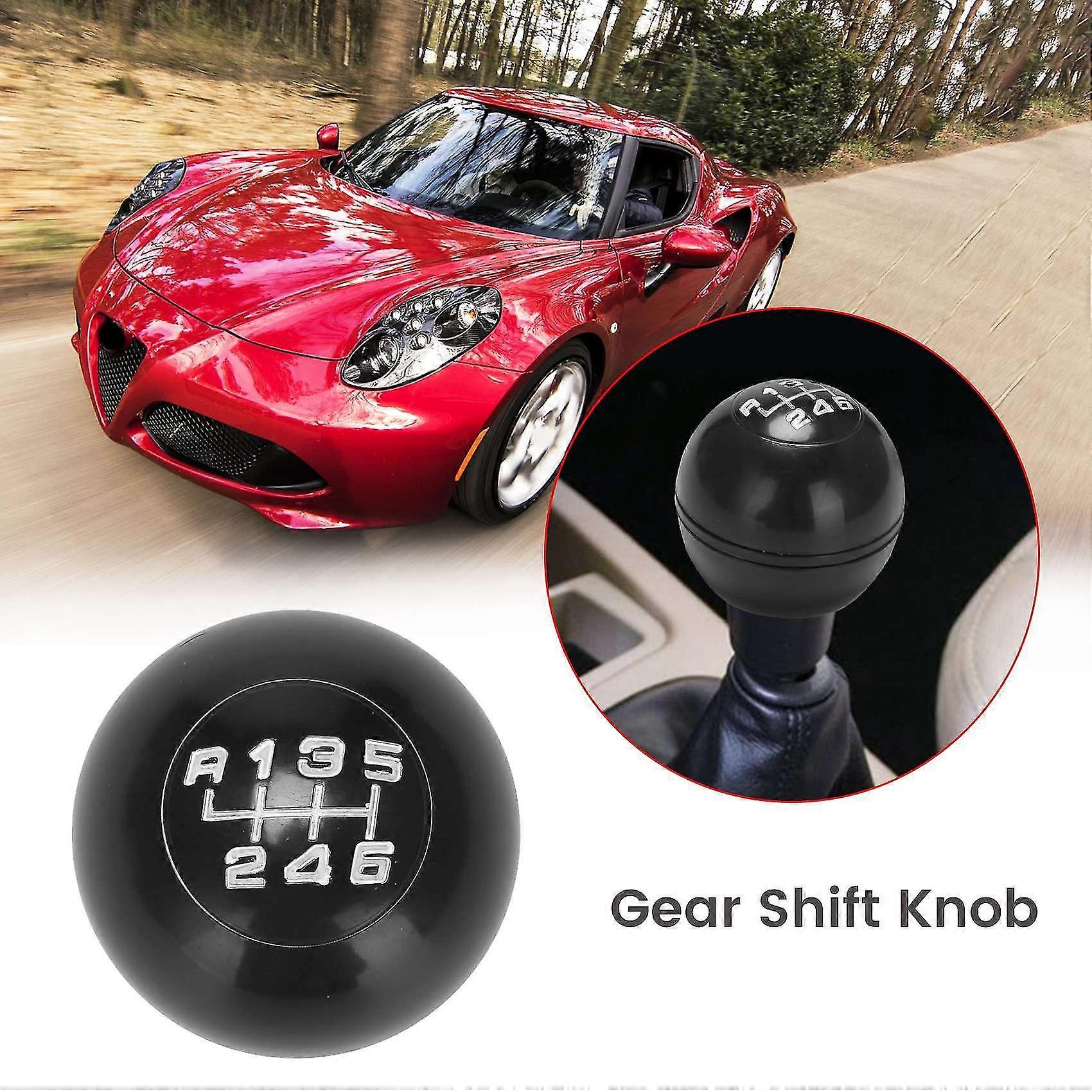 ZTT 6-Speed Manual Shift Knob – Black, Universal Fit For Ford Fiesta Focus Fusion