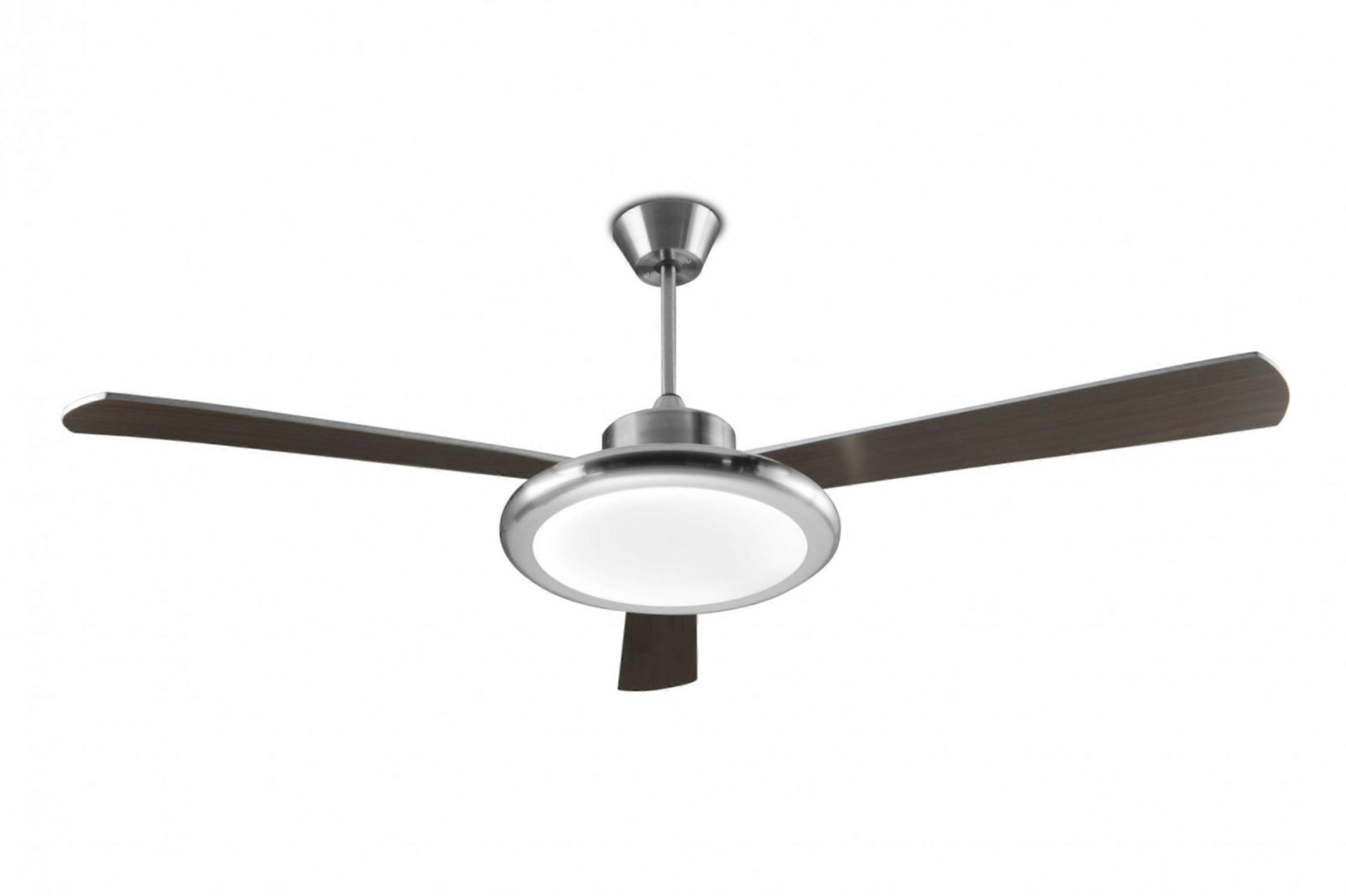 Ceiling fan Bahia Nickel with light and remote