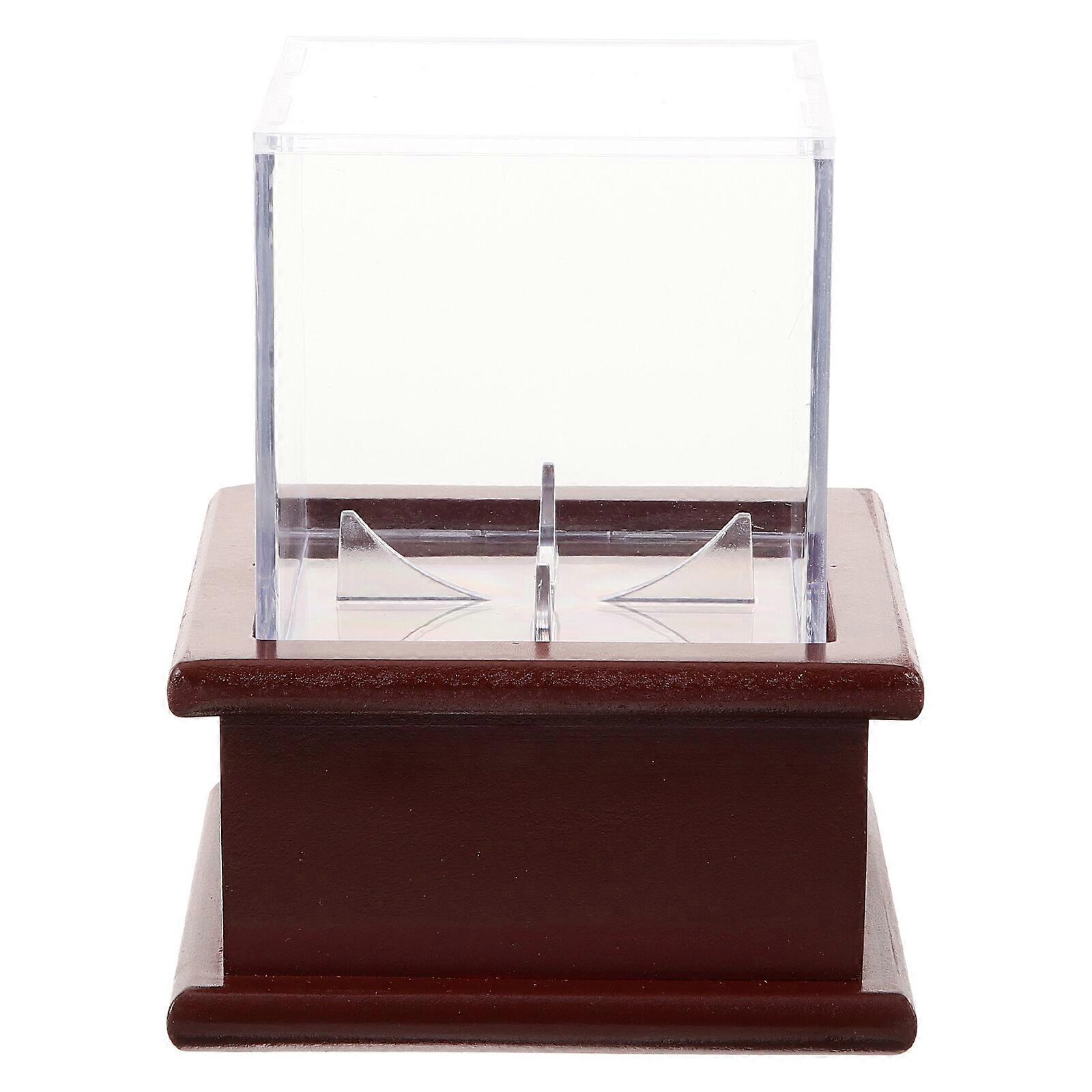 Square Baseball Display Box Transparent Showing Box Ball Protection Showcase