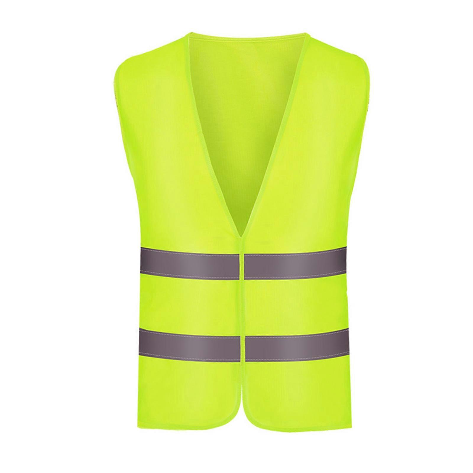Reflective Safety Work Vest High Visibility Vest Washable Breathable Material