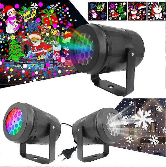 Christmas Remote Control Colorful Rotating Lights