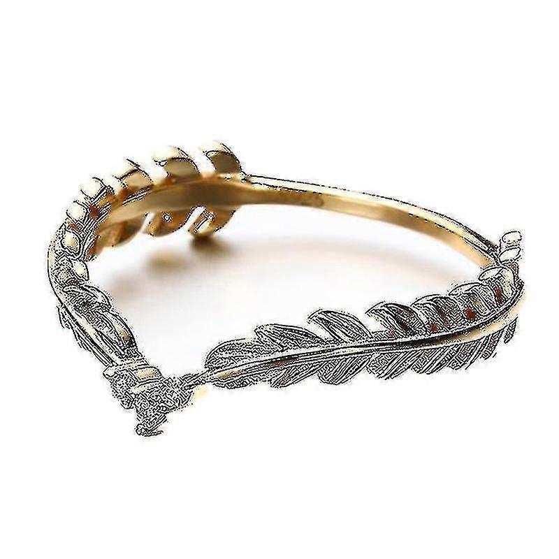 טבעת עלה רטרו וינטג נשים נוצה פרקי אצבעות טבעת נשים תכשיטים יום הולדת מתנה